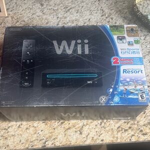 Nintendo Wii Console with Wii Sports and Resort - Black